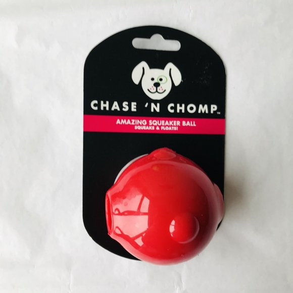 Chase 'N Chomp Dog Dog Toy Chase N Chomp Knobble Ball Squeaks